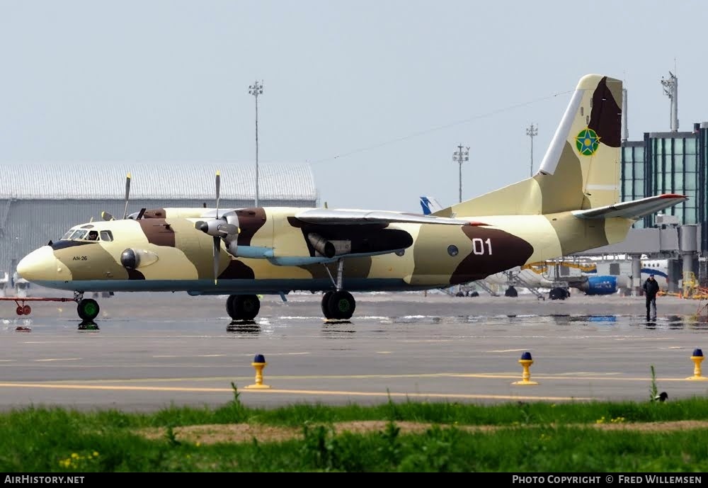Aircraft Photo of 01 white | Antonov An-26 | Kazakhstan - Border Guard | AirHistory.net #786874