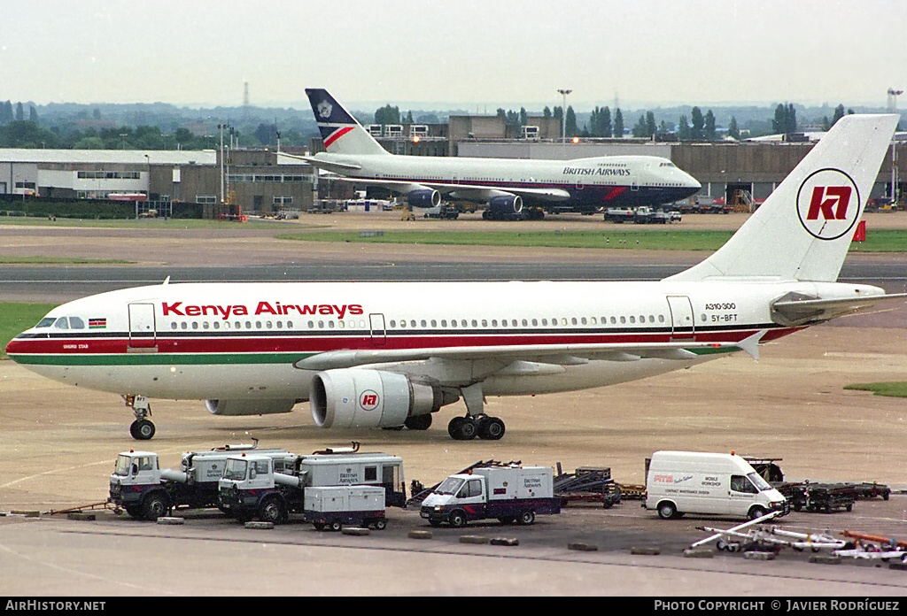 Aircraft Photo of 5Y-BFT | Airbus A310-304 | Kenya Airways | AirHistory.net #786896