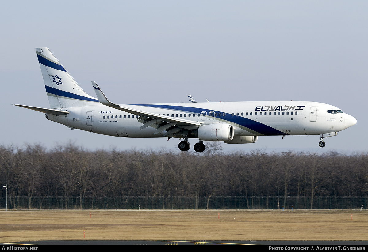 Aircraft Photo of 4X-EKI | Boeing 737-86N | El Al Israel Airlines | AirHistory.net #786904