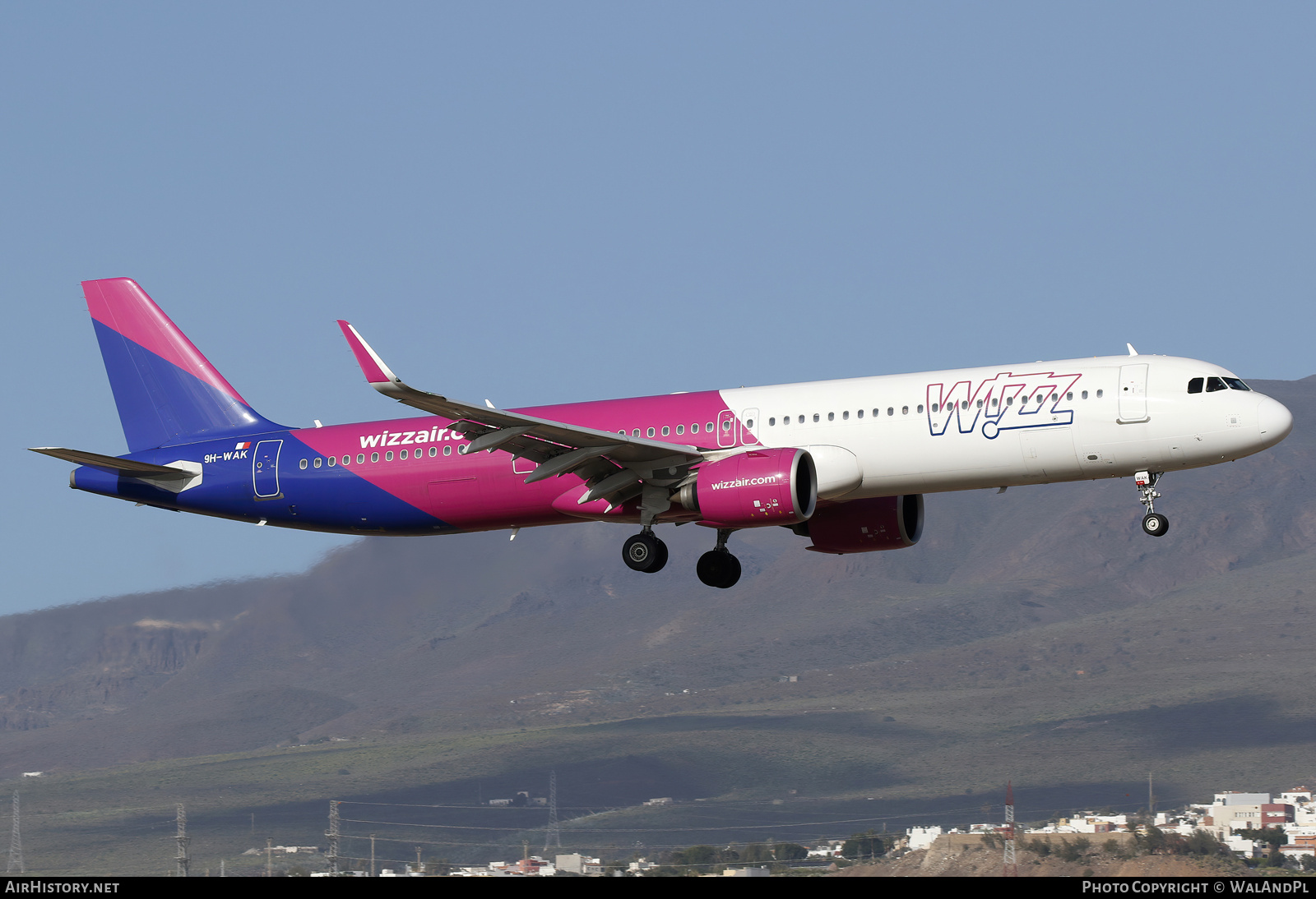 Aircraft Photo of 9H-WAK | Airbus A321-271NX | Wizz Air | AirHistory.net #786979