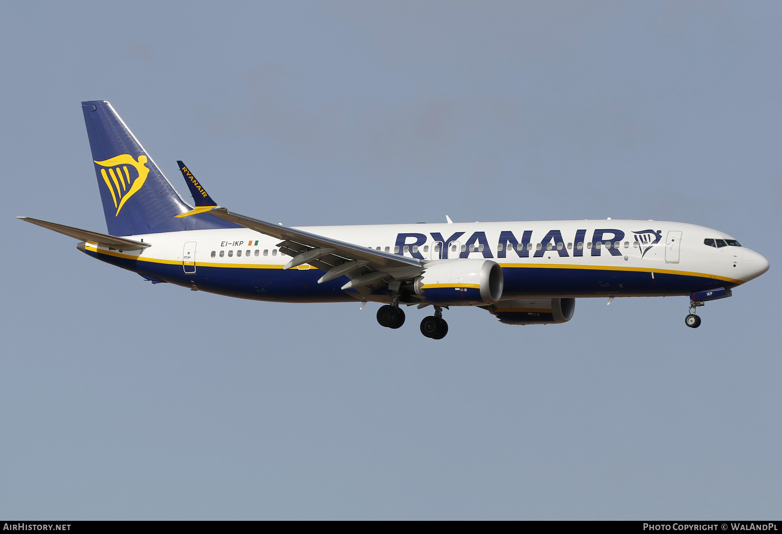 Aircraft Photo of EI-IKP | Boeing 737-8200 Max 200 | Ryanair | AirHistory.net #787010