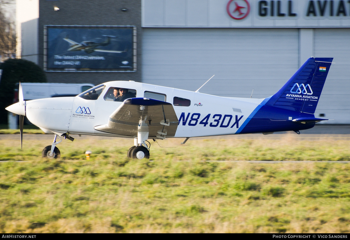 Aircraft Photo of N843DX | Piper PA-28-181 Archer III (DX Diesel) | Avyanna Aviation Academy | AirHistory.net #787041