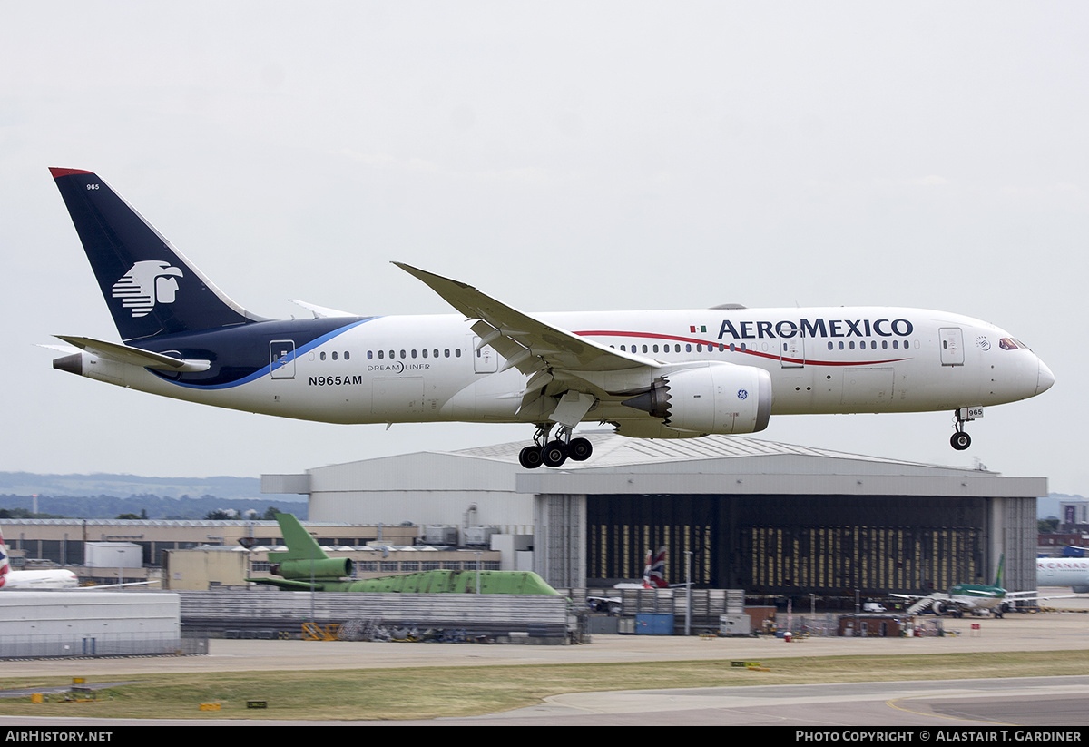 Aircraft Photo of N965AM | Boeing 787-8 Dreamliner | AeroMéxico | AirHistory.net #787073