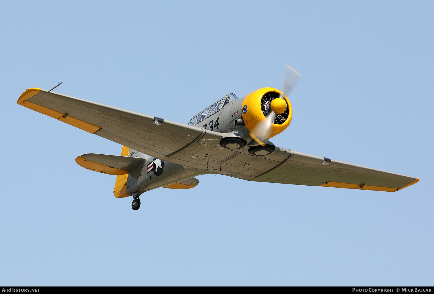 Aircraft Photo of N9705N / 114734 | North American T-6G Texan | USA - Air Force | AirHistory.net #787120