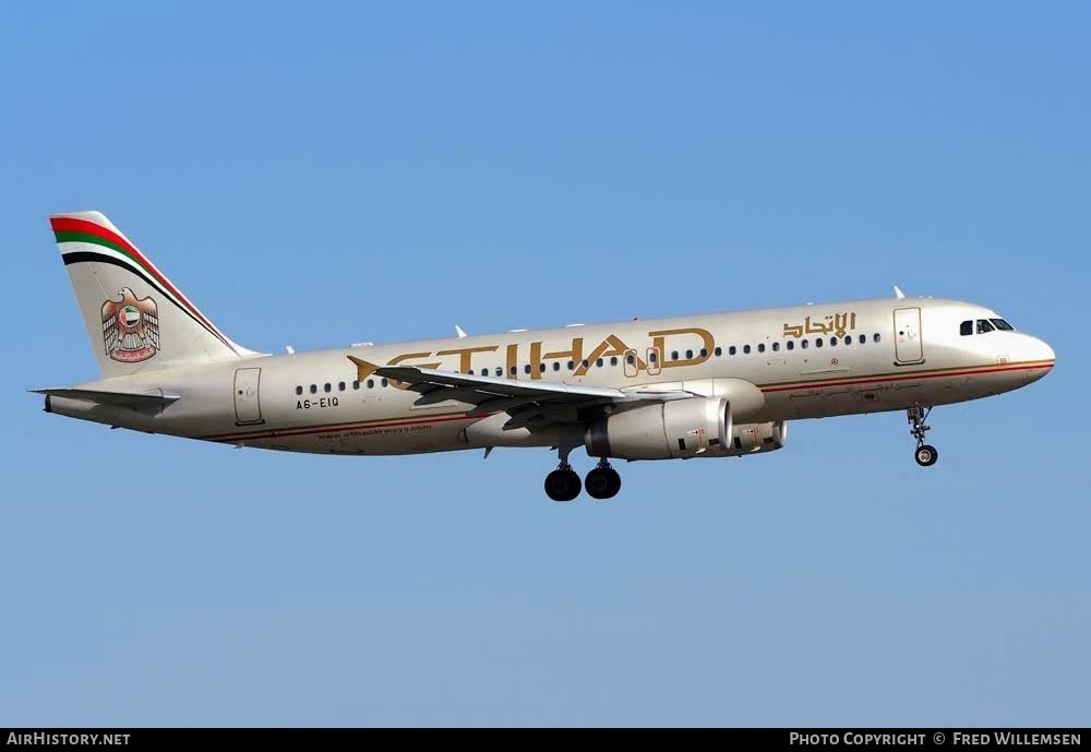 Aircraft Photo of A6-EIQ | Airbus A320-232 | Etihad Airways | AirHistory.net #787235