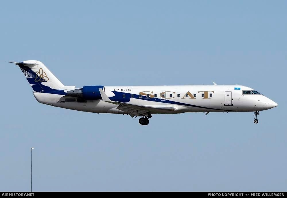Aircraft Photo of UP-CJ012 | Bombardier CRJ-200ER (CL-600-2B19) | SCAT Airlines | AirHistory.net #787248