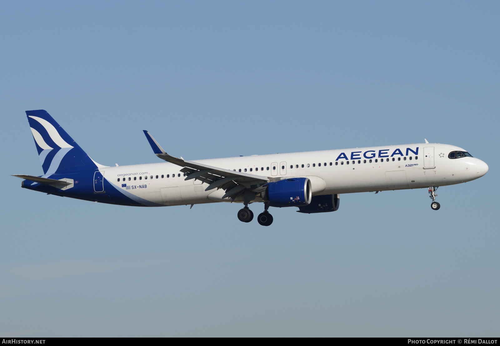 Aircraft Photo of SX-NAB | Airbus A321-271NX | Aegean Airlines | AirHistory.net #787253