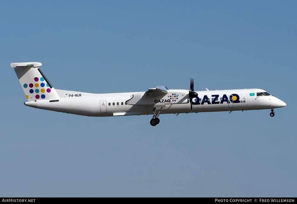 Aircraft Photo of P4-NUR | Bombardier DHC-8-402 Dash 8 | Qazaq Air | AirHistory.net #787261