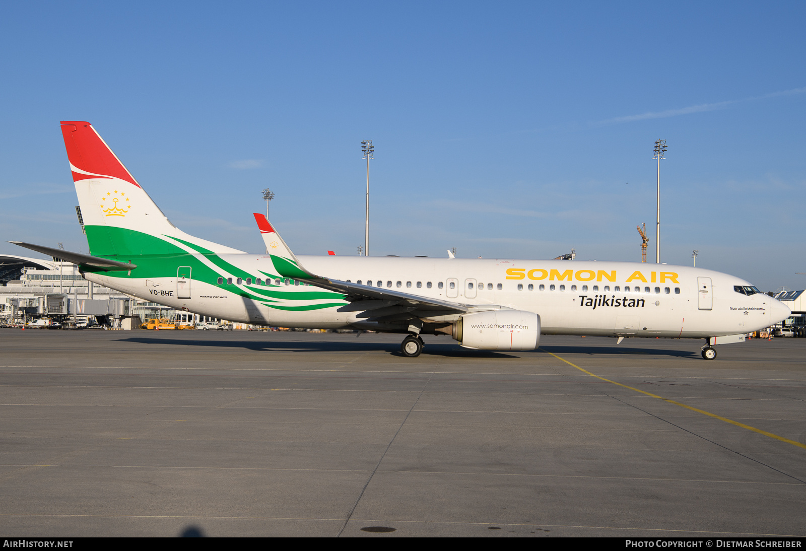 Aircraft Photo of VQ-BHE | Boeing 737-8GP | Somon Air | AirHistory.net #787357