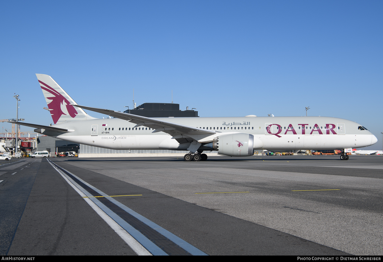 Aircraft Photo of A7-BHK | Boeing 787-9 Dreamliner | Qatar Airways | AirHistory.net #787378