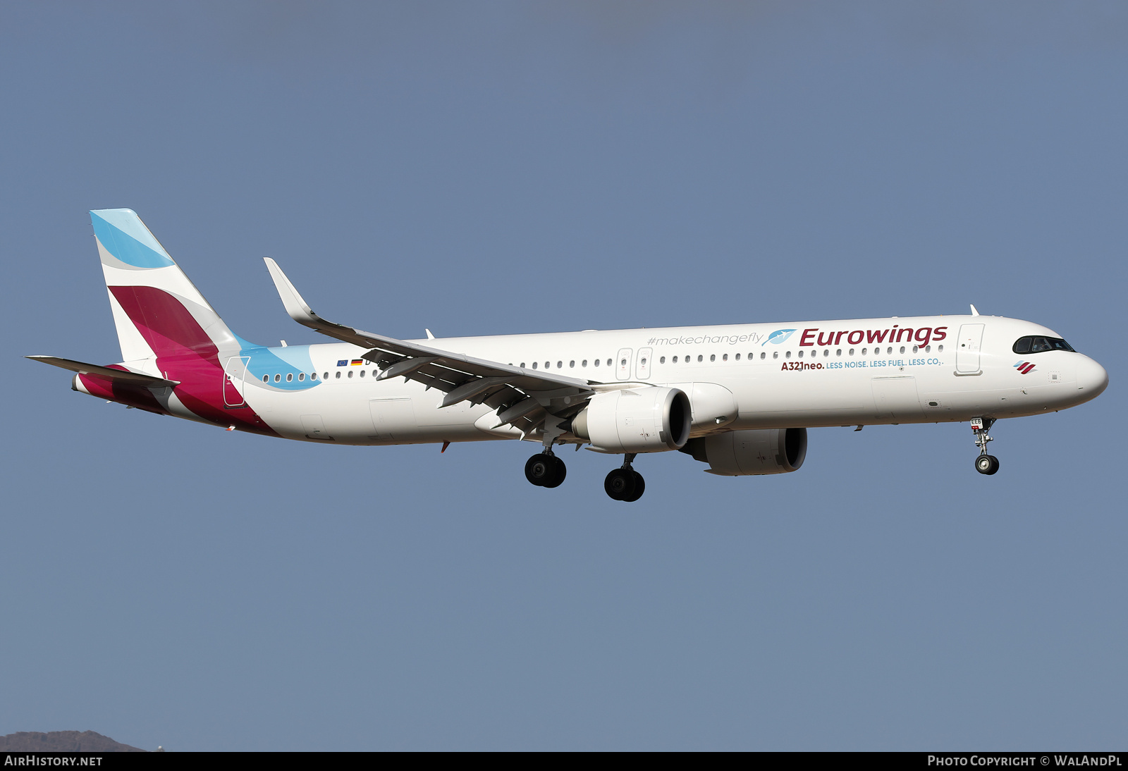 Aircraft Photo of D-AEEB | Airbus A321-251NX | Eurowings | AirHistory.net #787406