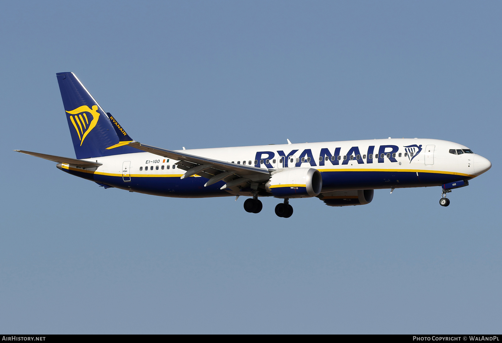 Aircraft Photo of EI-IGO | Boeing 737-8200 Max 200 | Ryanair | AirHistory.net #787407