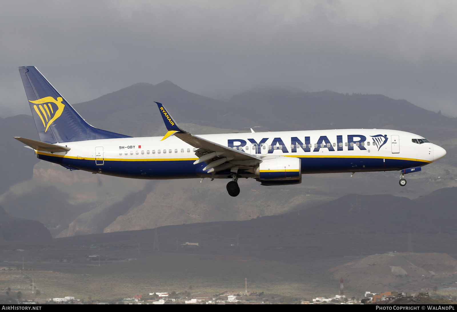 Aircraft Photo of 9H-QBY | Boeing 737-8AS | Ryanair | AirHistory.net #787417