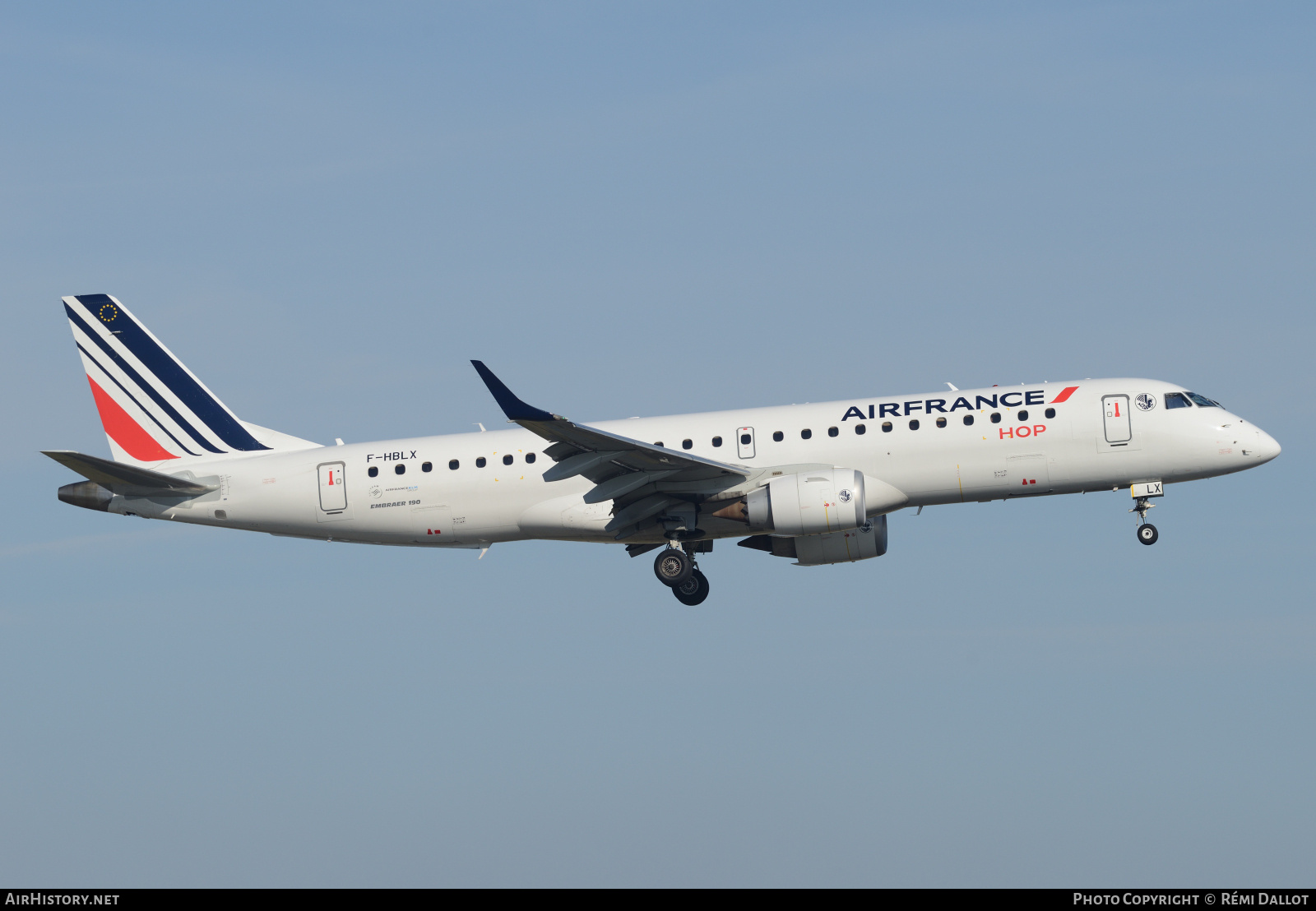 Aircraft Photo of F-HBLX | Embraer 190STD (ERJ-190-100STD) | Air France | AirHistory.net #787473