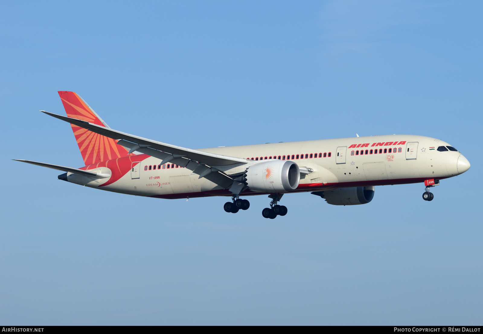 Aircraft Photo of VT-ANN | Boeing 787-8 Dreamliner | Air India | AirHistory.net #787475
