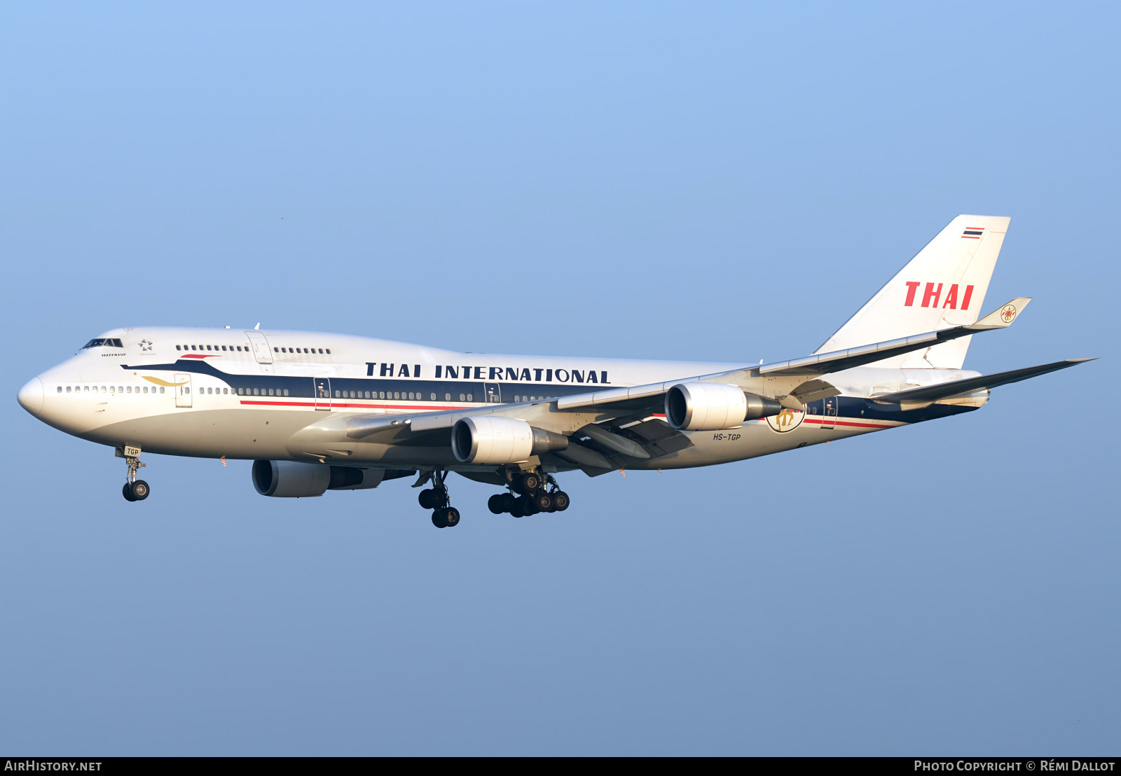 Aircraft Photo of HS-TGP | Boeing 747-4D7 | Thai Airways International | AirHistory.net #787512