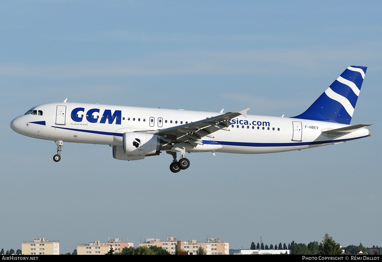Aircraft Photo of F-HBEV | Airbus A320-216 | CCM Airlines - Compagnie Corse Méditerranée | AirHistory.net #787516