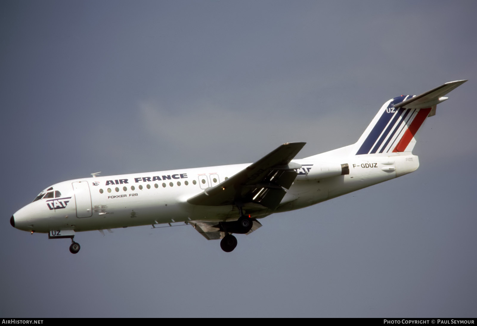 Aircraft Photo of F-GDUZ | Fokker F28-4000 Fellowship | Air France | AirHistory.net #787548