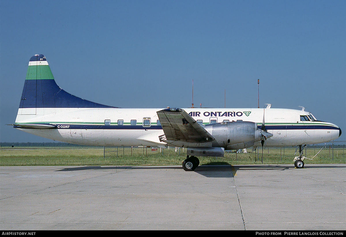 Aircraft Photo of C-GGWF | Convair 580 | Air Ontario | AirHistory.net #787556