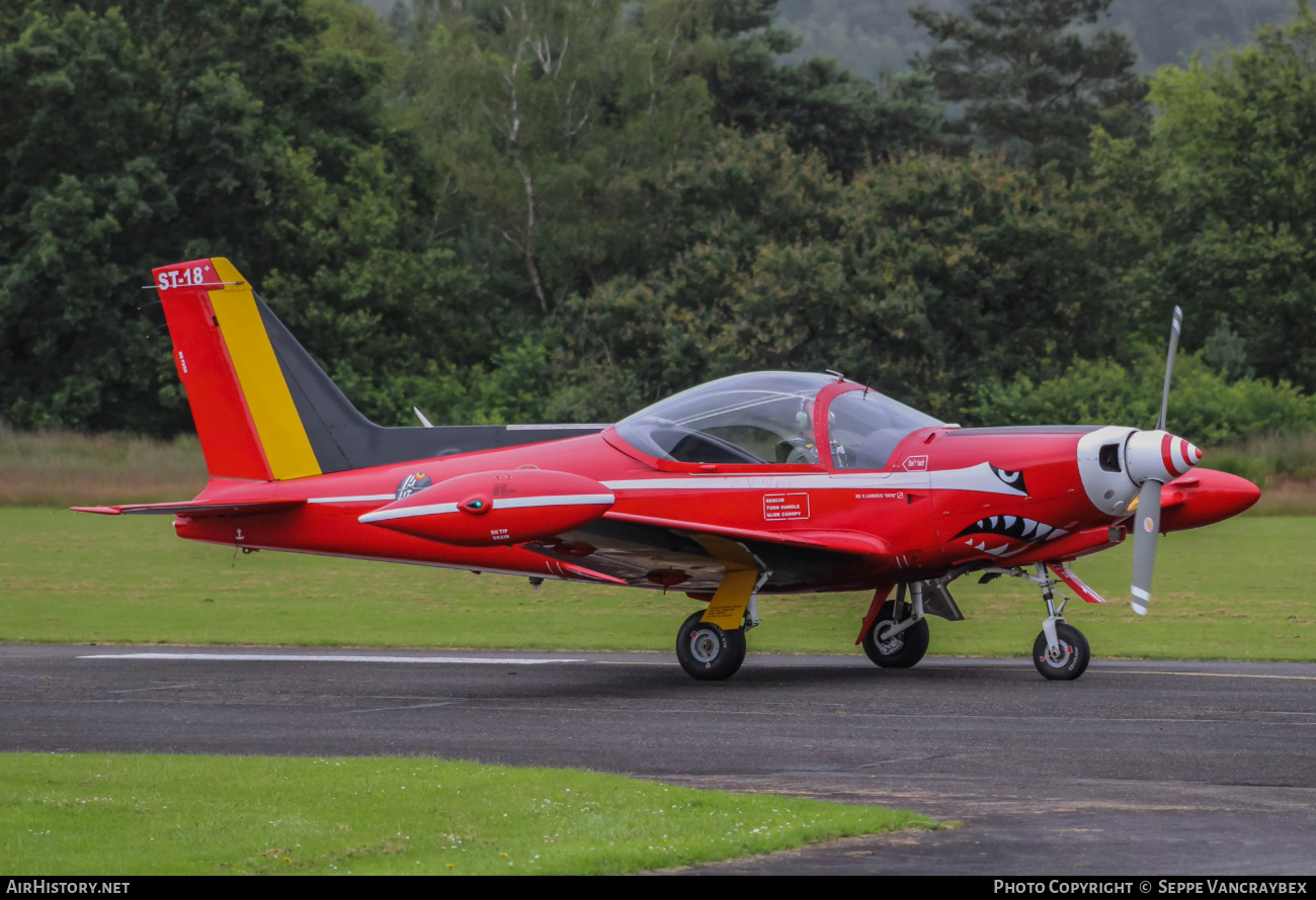 Aircraft Photo of ST-18 | SIAI-Marchetti SF-260M | Belgium - Air Force | AirHistory.net #787587