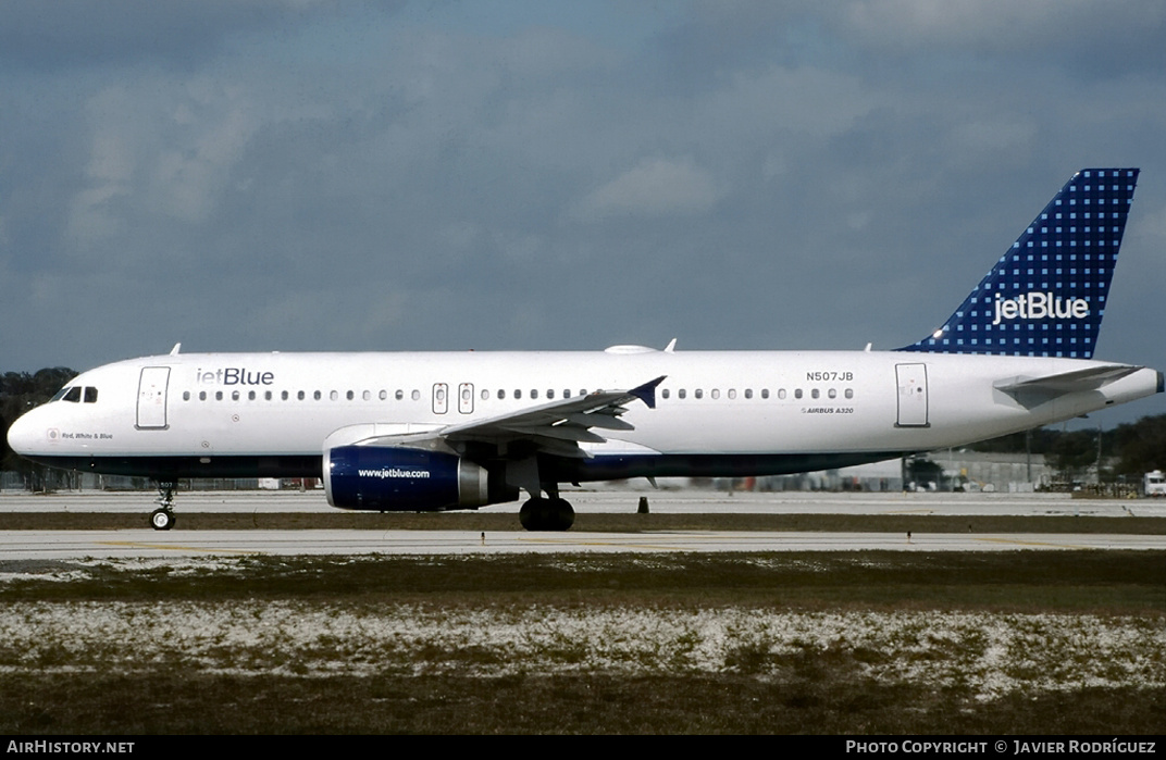 Aircraft Photo of N507JB | Airbus A320-232 | JetBlue Airways | AirHistory.net #787598