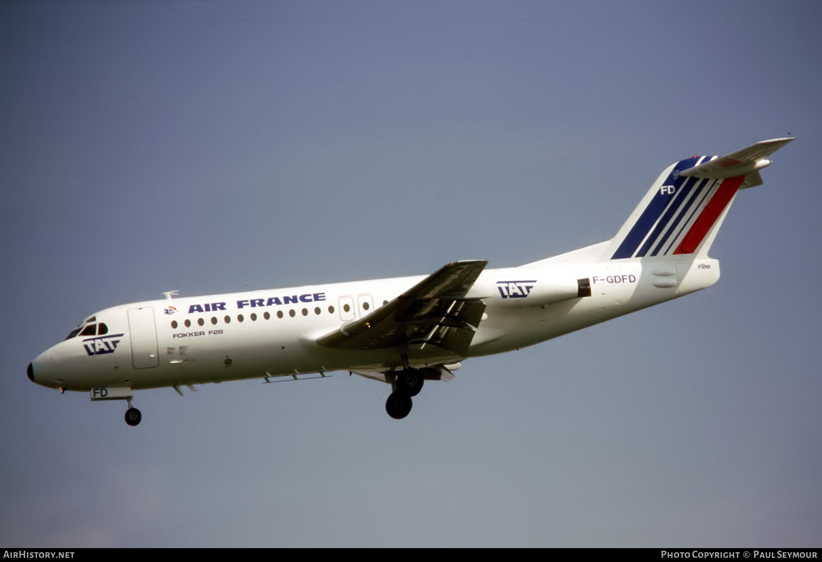 Aircraft Photo of F-GDFD | Fokker F28-4000 Fellowship | Air France | AirHistory.net #787619