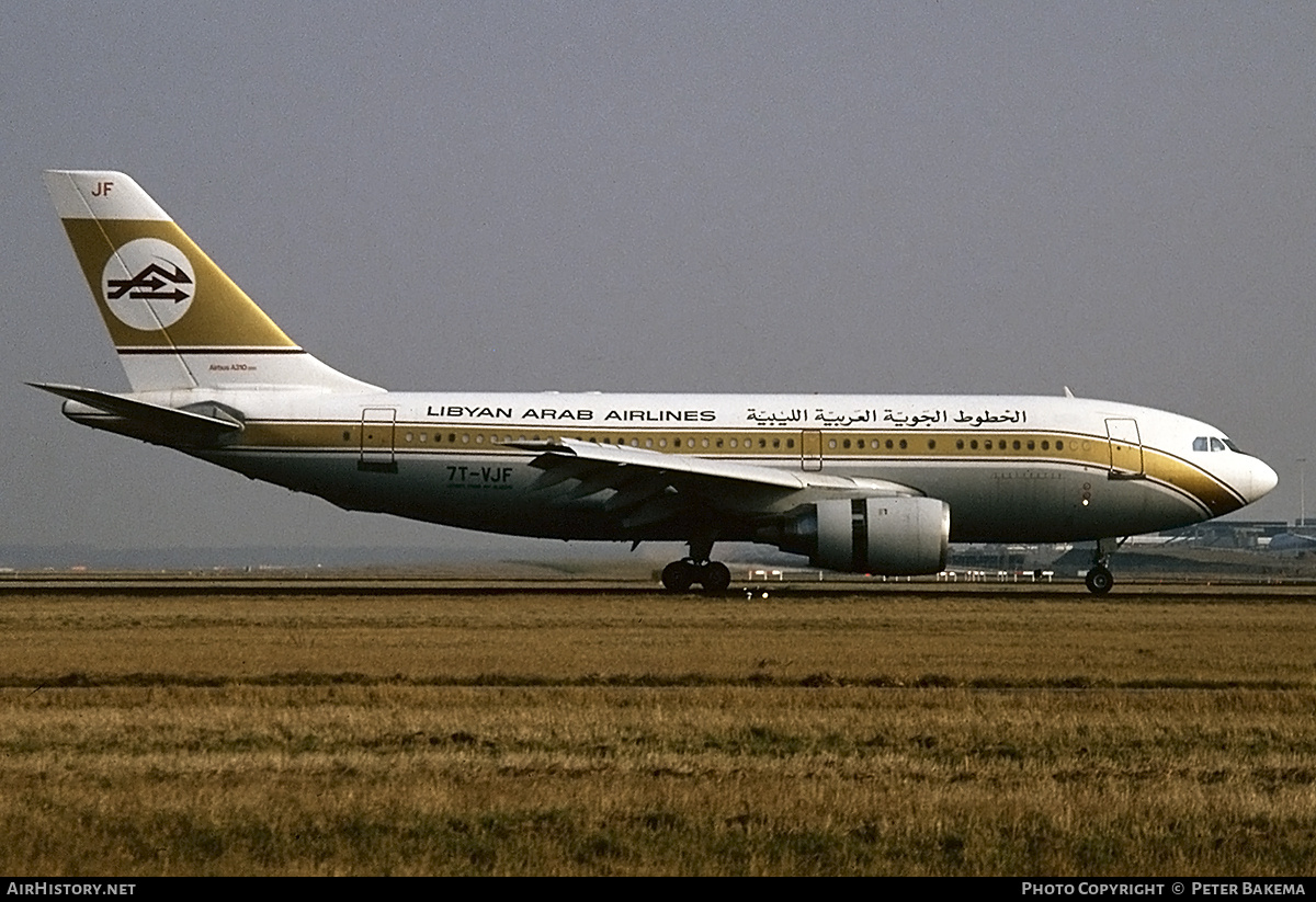 Aircraft Photo of 7T-VJF | Airbus A310-203 | Libyan Arab Airlines | AirHistory.net #787637