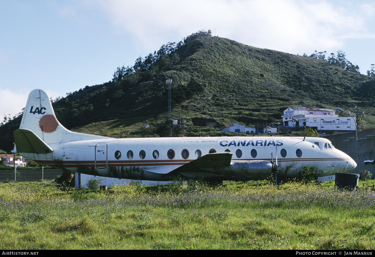 Aircraft Photo of EC-DXU | Vickers 806 Viscount | Líneas Aéreas Canarias - LAC | AirHistory.net #787667