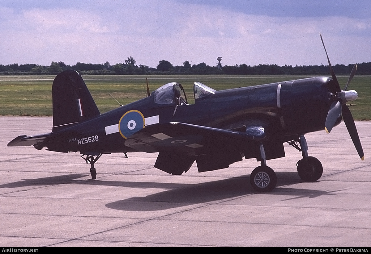 Aircraft Photo of N240CA / NZ5628 | Vought F4U-4 Corsair | New Zealand - Navy | AirHistory.net #787706