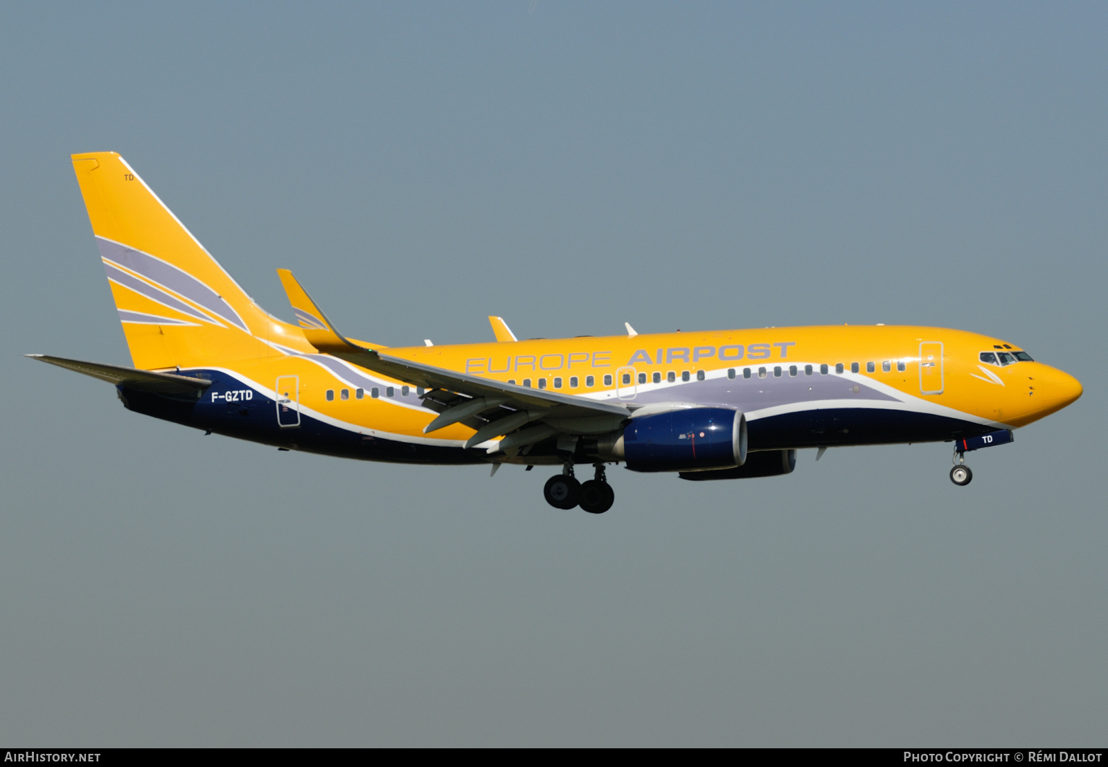 Aircraft Photo of F-GZTD | Boeing 737-73V | Europe Airpost | AirHistory.net #787743
