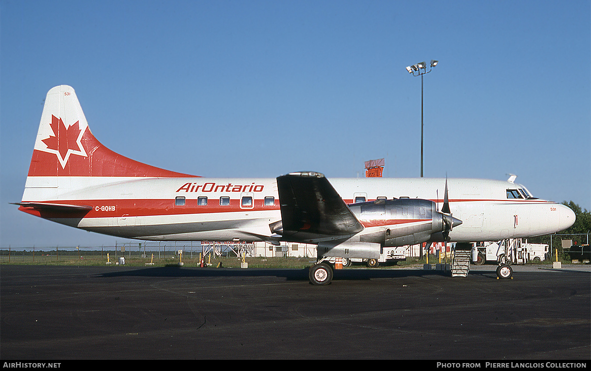 Aircraft Photo of C-GQHB | Convair 580 | Air Ontario | AirHistory.net #787756