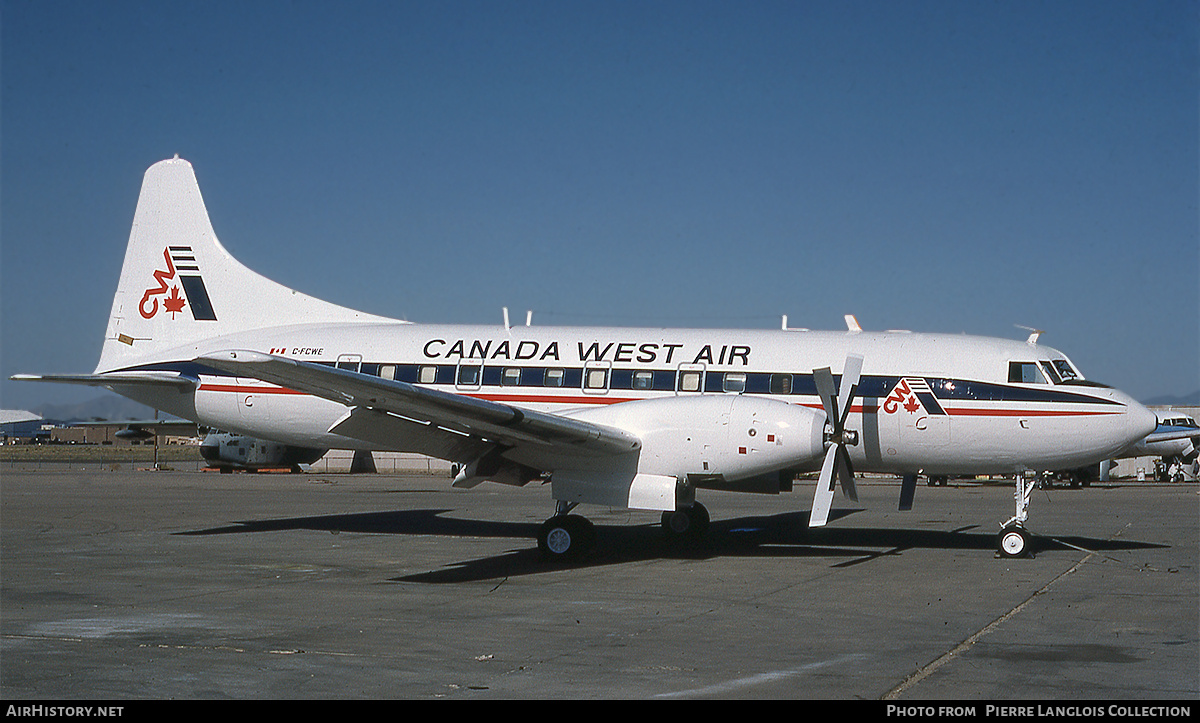 Aircraft Photo of C-FCWE | Convair 640 | Canada West Air | AirHistory.net #787774
