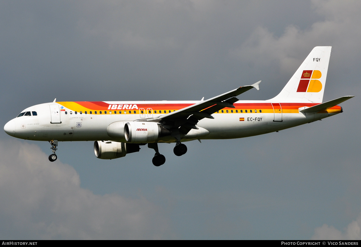 Aircraft Photo of EC-FQY | Airbus A320-211 | Iberia | AirHistory.net #787780