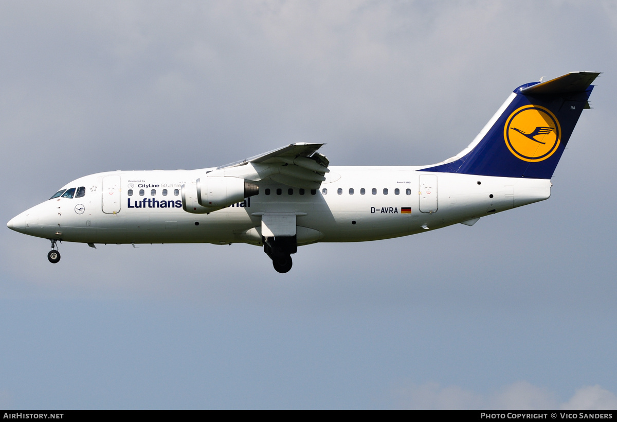Aircraft Photo of D-AVRA | British Aerospace Avro 146-RJ85 | Lufthansa Regional | AirHistory.net #787787