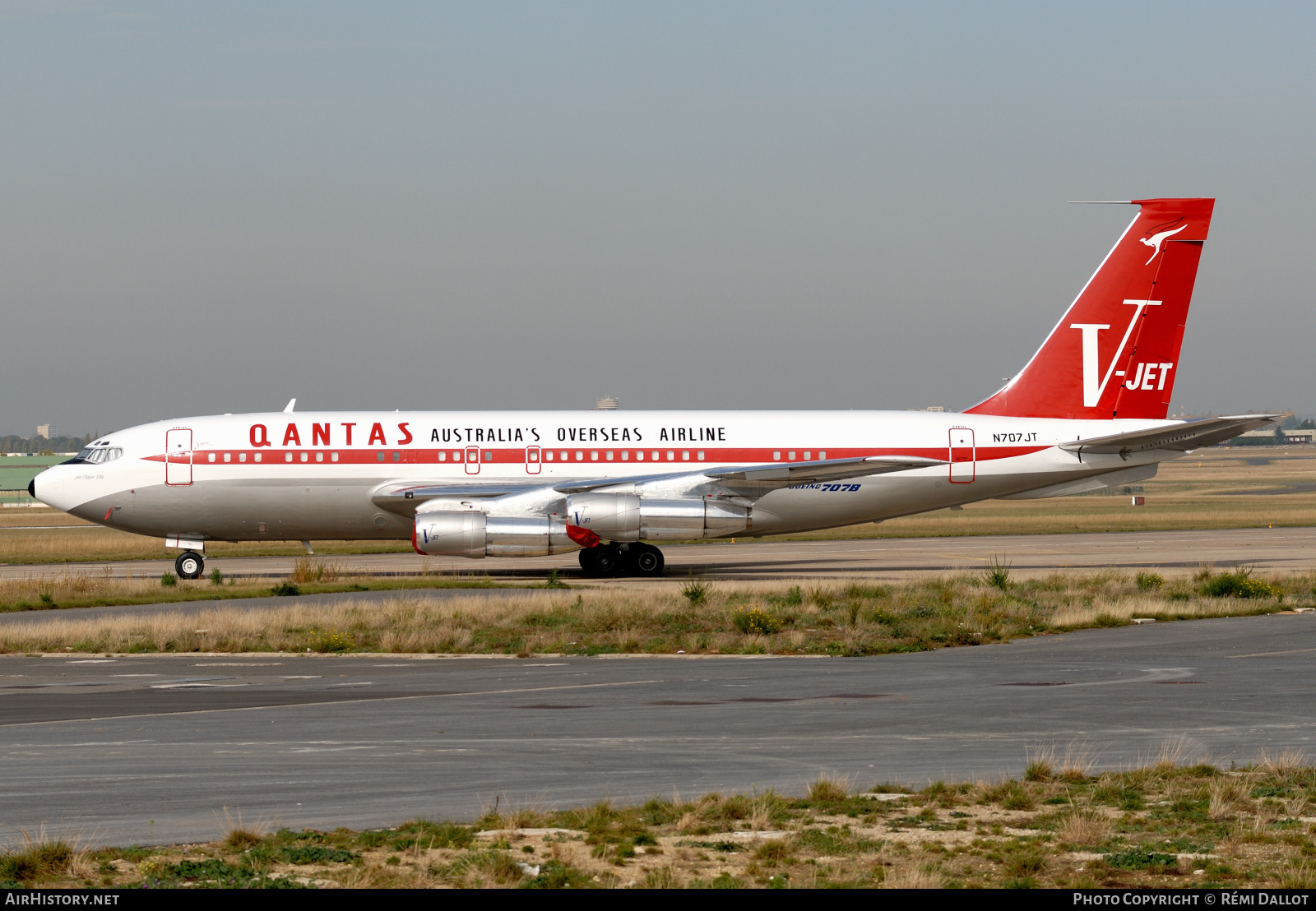 Aircraft Photo of N707JT | Boeing 707-138B | Qantas | AirHistory.net #787862