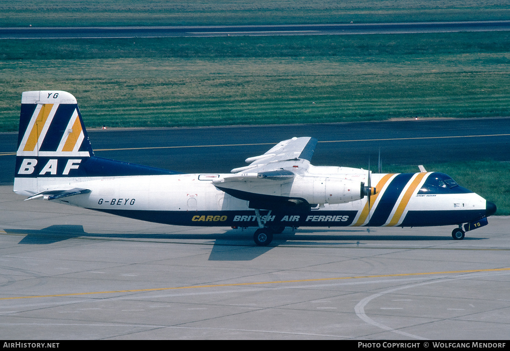 Aircraft Photo of G-BEYG | Handley Page HPR-7 Herald 401 | British Air Ferries - BAF | AirHistory.net #787931