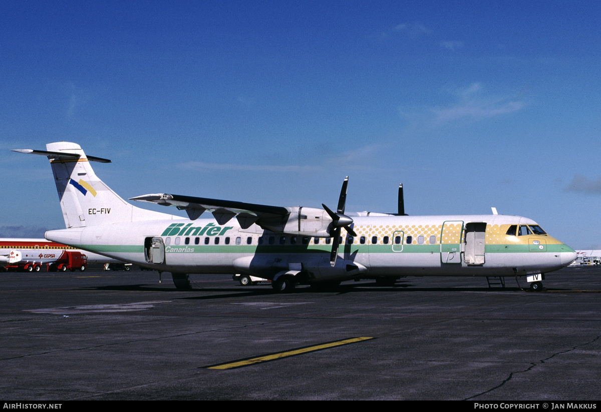Aircraft Photo of EC-FIV | ATR ATR-72-201 | Binter Canarias | AirHistory.net #787950