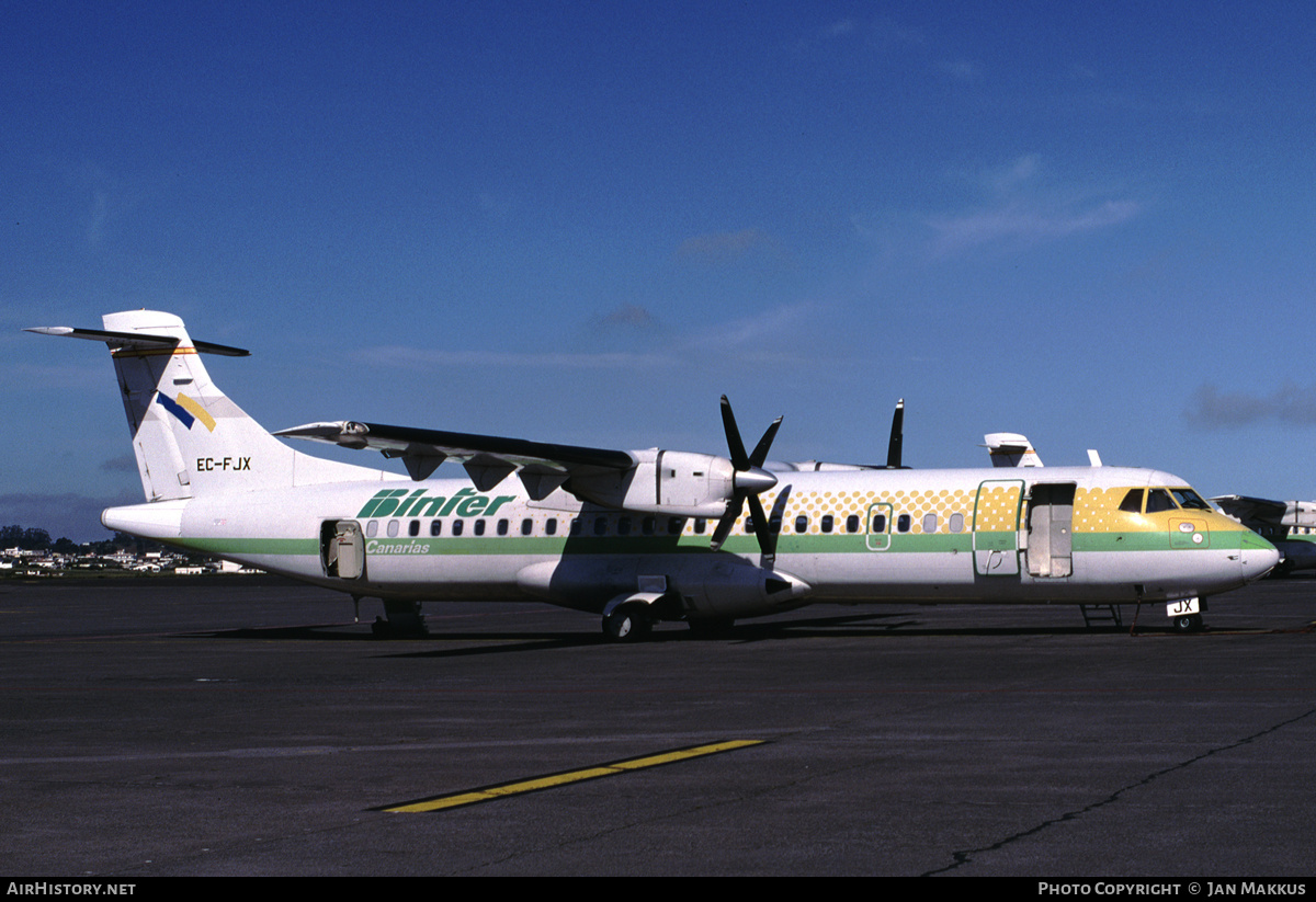 Aircraft Photo of EC-FJX | ATR ATR-72-201 | Binter Canarias | AirHistory.net #787951