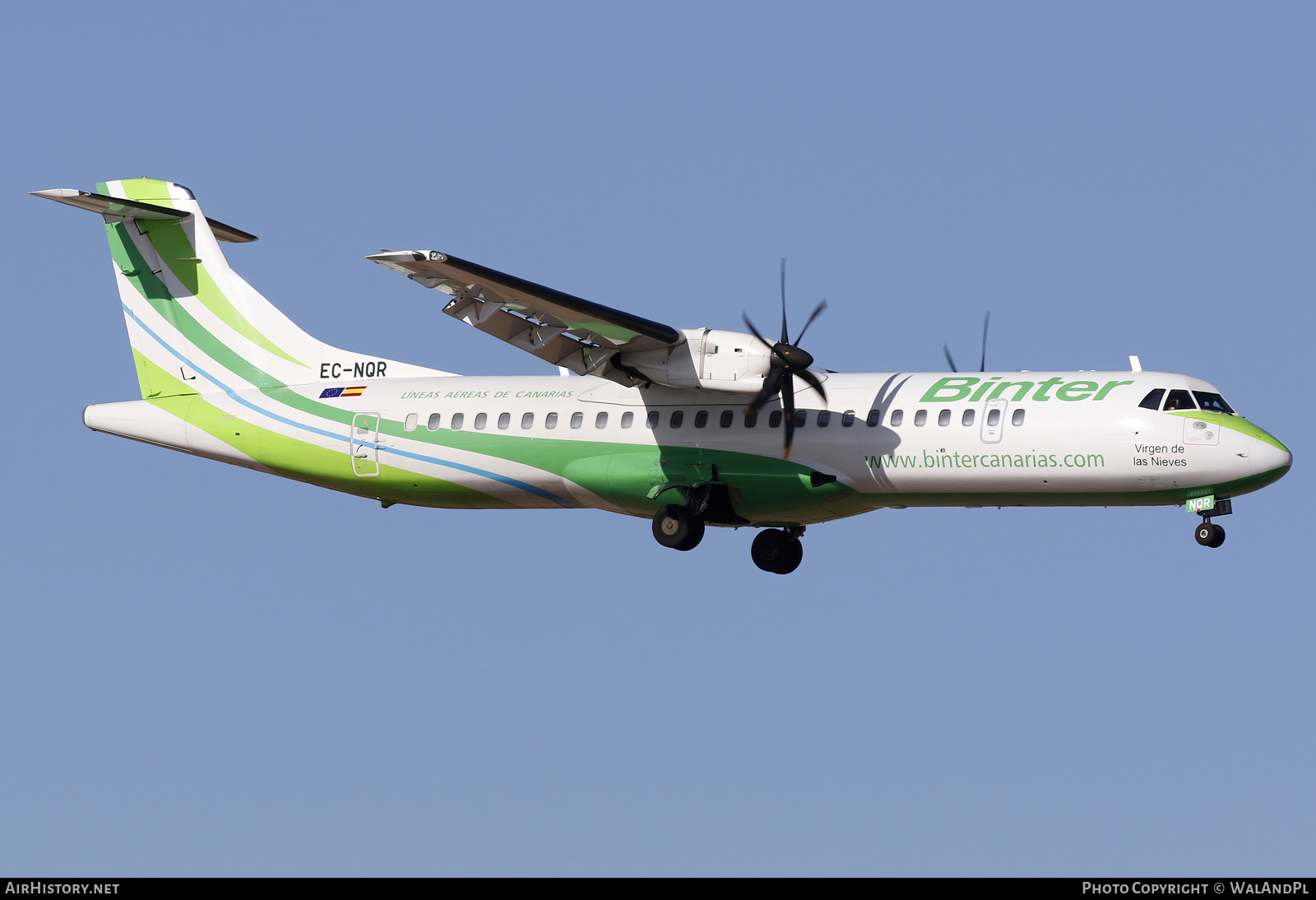 Aircraft Photo of EC-NQR | ATR ATR-72-600 (ATR-72-212A) | Binter Canarias | AirHistory.net #788003