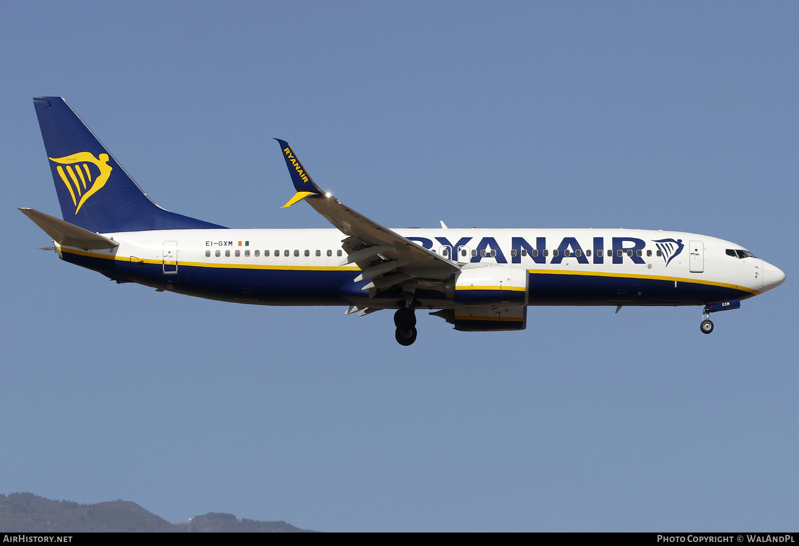 Aircraft Photo of EI-GXM | Boeing 737-800 | Ryanair | AirHistory.net #788006