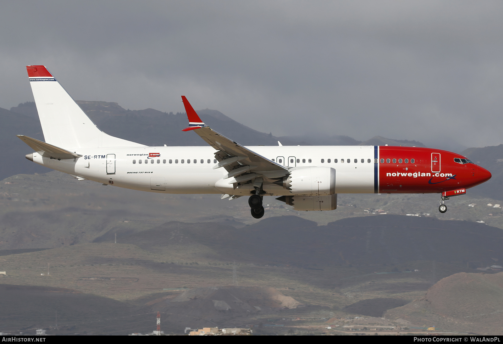 Aircraft Photo of SE-RTM | Boeing 737-8 Max 8 | Norwegian | AirHistory.net #788034
