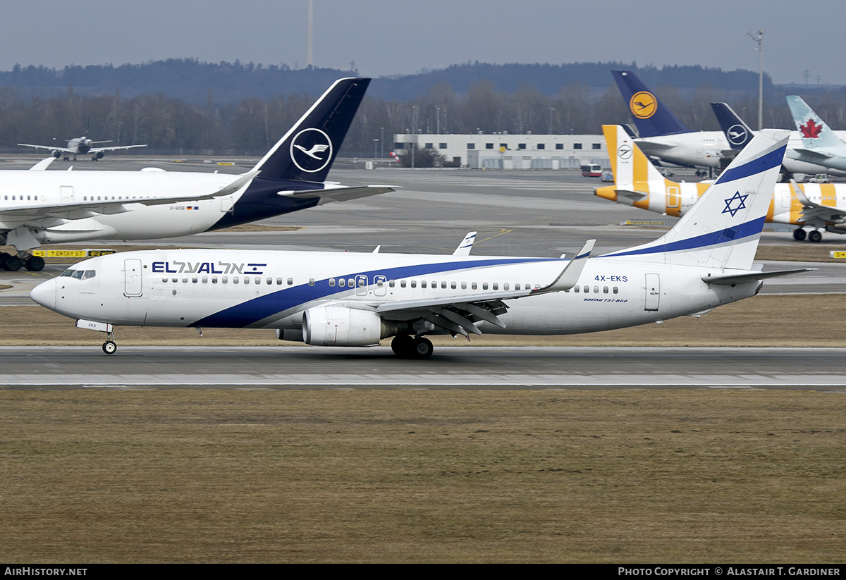 Aircraft Photo of 4X-EKS | Boeing 737-8HX | El Al Israel Airlines | AirHistory.net #788070