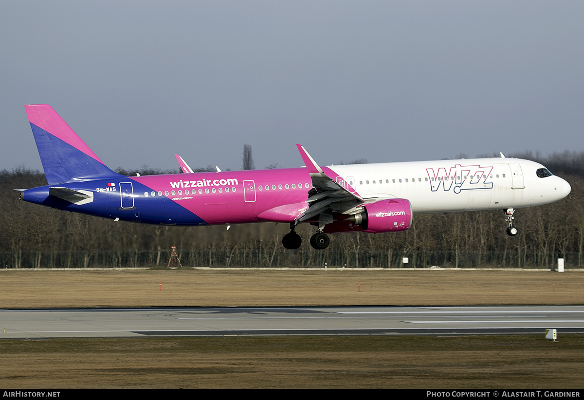 Aircraft Photo of 9H-WAS | Airbus A321-271NX | Wizz Air | AirHistory.net #788075