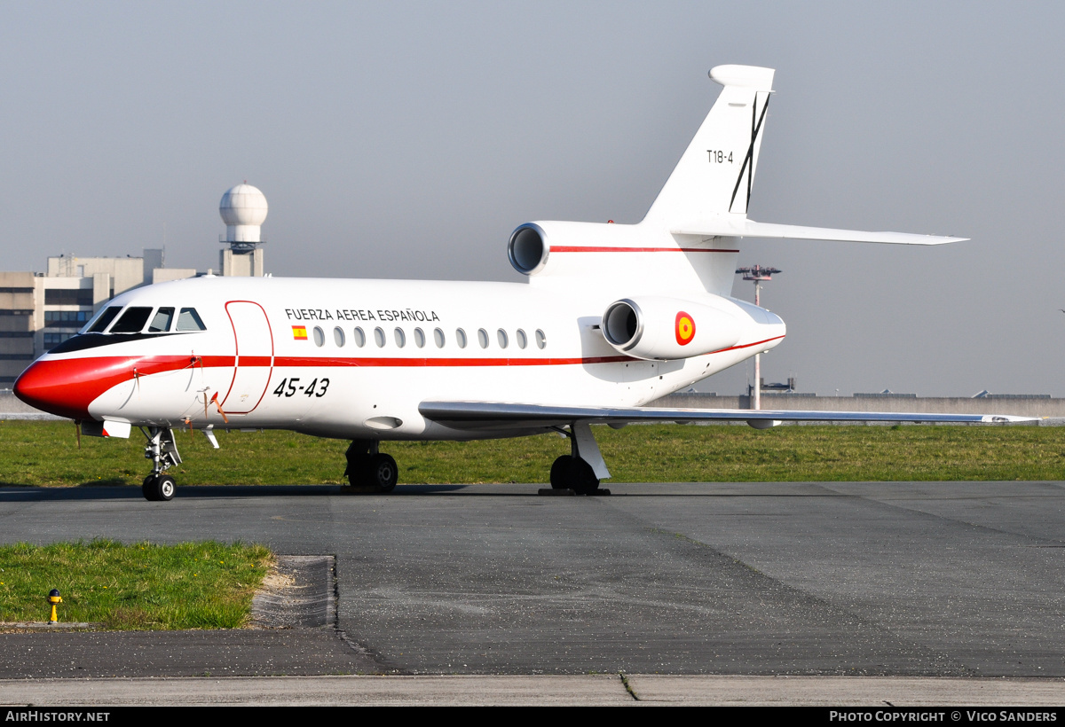 Aircraft Photo of T18-4 | Dassault Falcon 900B | Spain - Air Force | AirHistory.net #788112