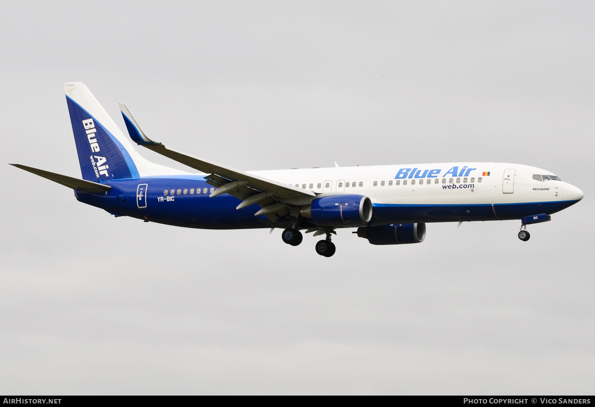 Aircraft Photo of YR-BIC | Boeing 737-8BK | Blue Air | AirHistory.net #788120
