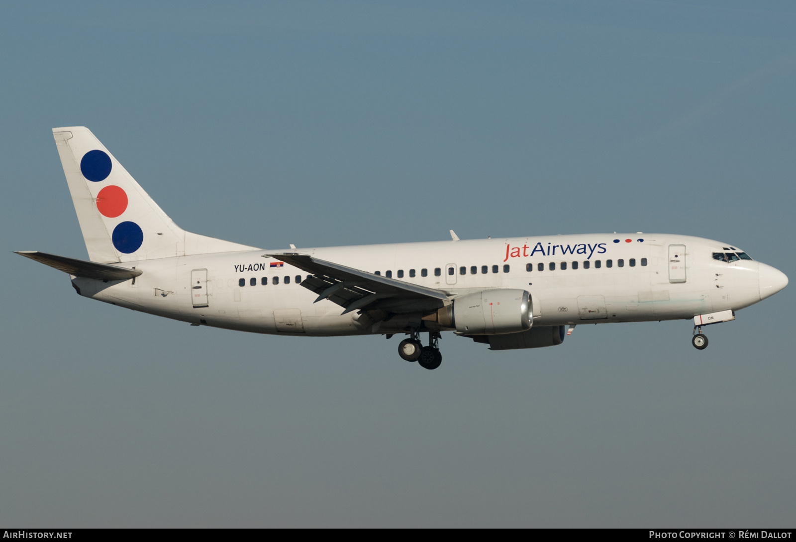 Aircraft Photo of YU-AON | Boeing 737-3Q4 | Jat Airways | AirHistory.net #788124
