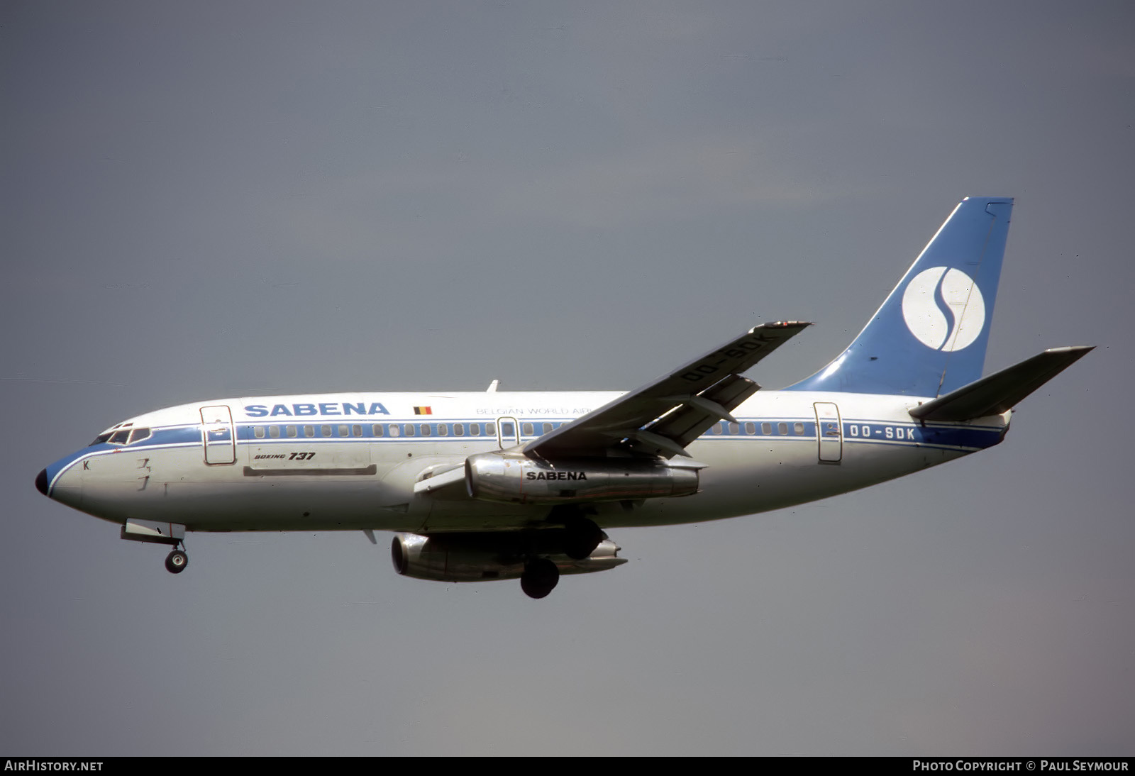 Aircraft Photo of OO-SDK | Boeing 737-229C/Adv | Sabena | AirHistory.net #788156
