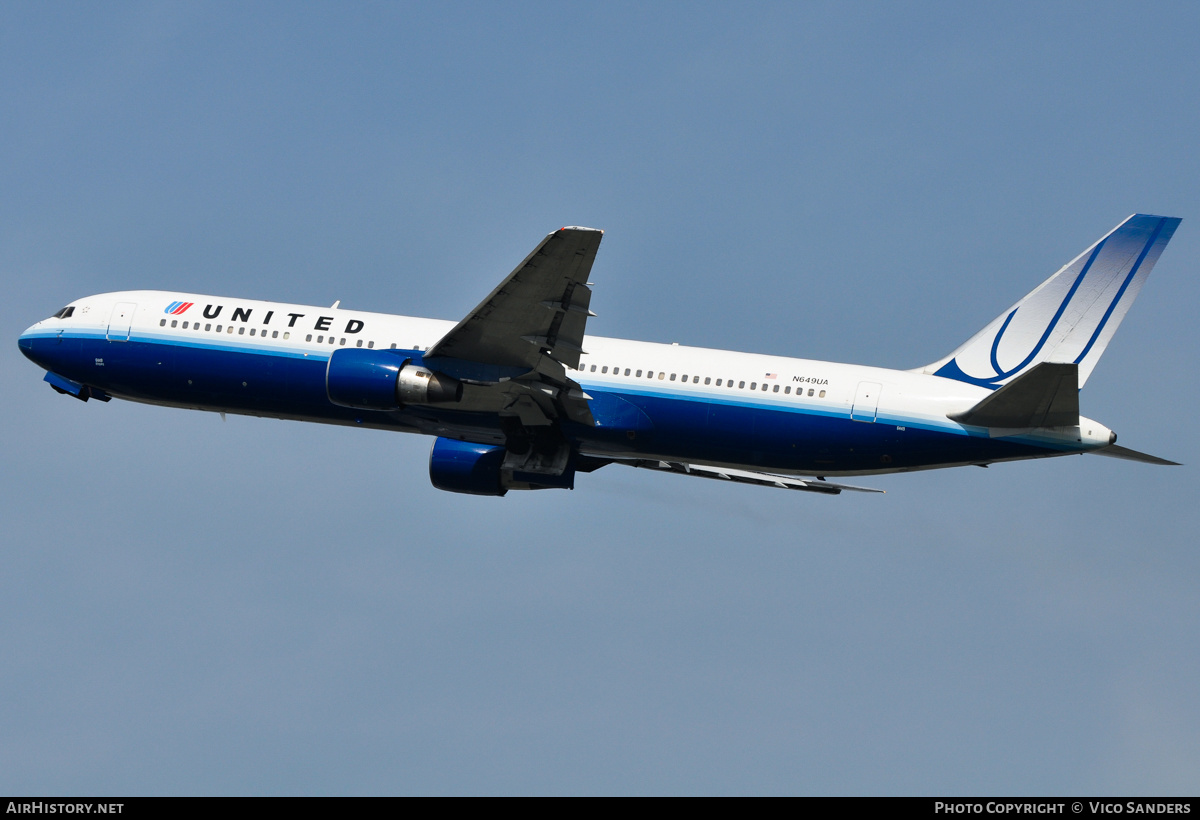 Aircraft Photo of N649UA | Boeing 767-322/ER | United Airlines | AirHistory.net #788162