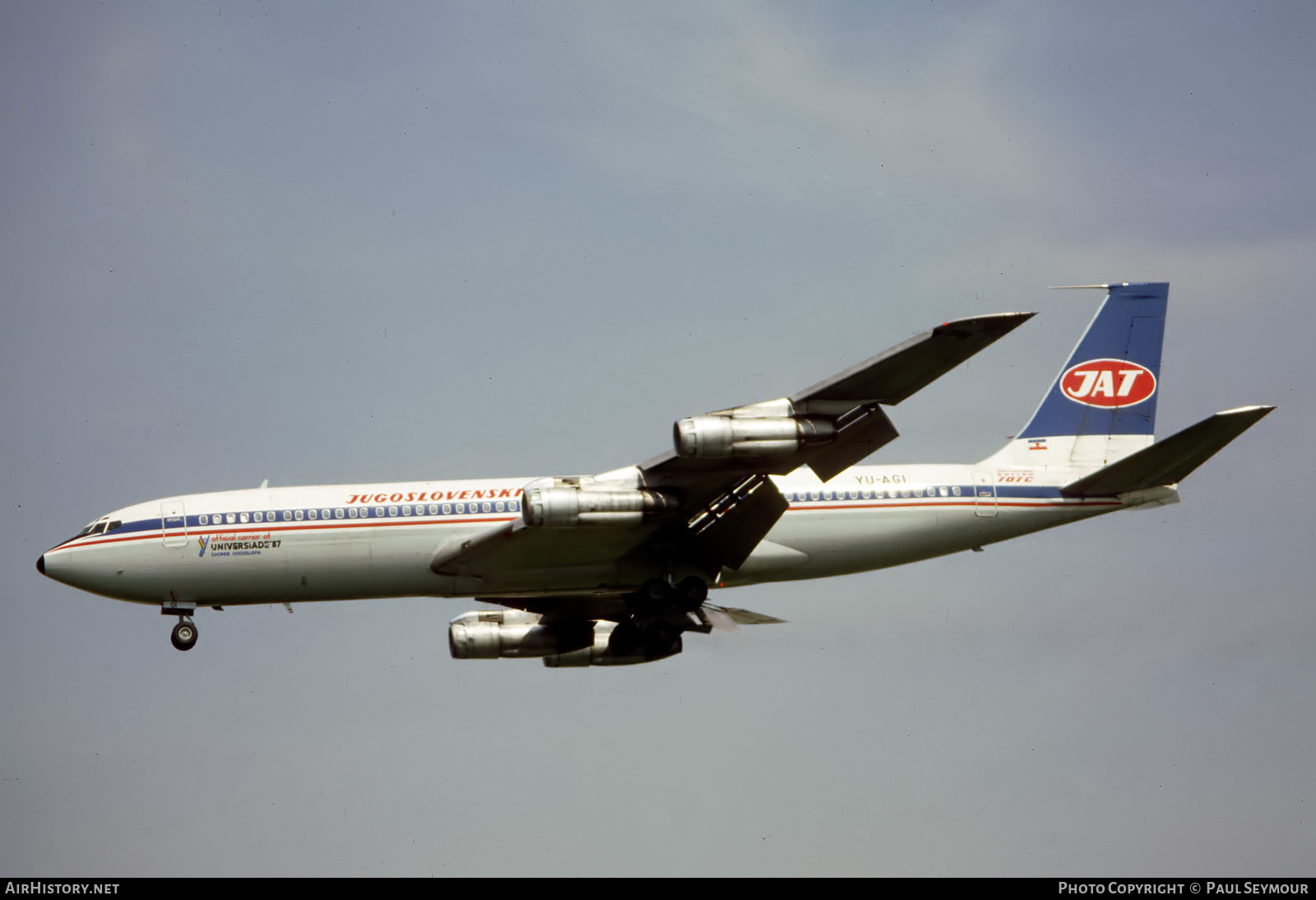 Aircraft Photo of YU-AGI | Boeing 707-351C | JAT Yugoslav Airlines - Jugoslovenski Aerotransport | AirHistory.net #788168
