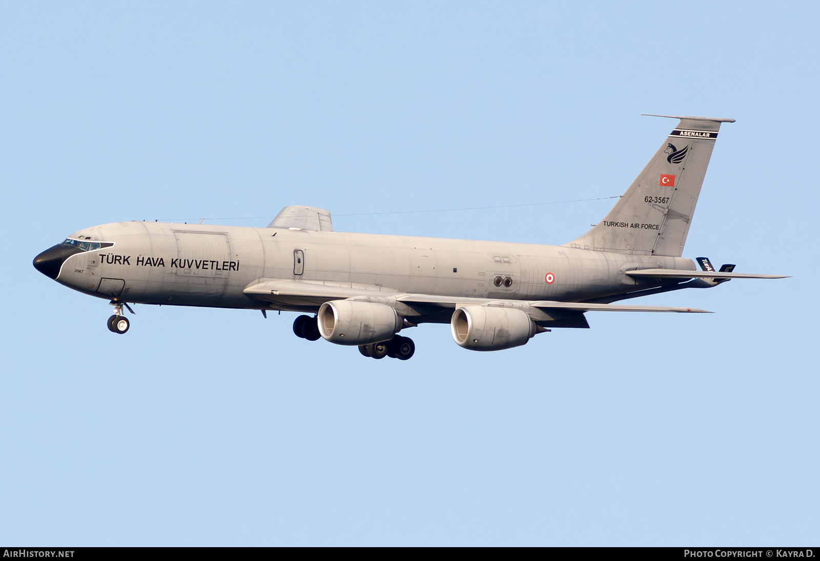 Aircraft Photo of 62-3567 / 3567 | Boeing KC-135A Stratotanker | Turkey - Air Force | AirHistory.net #788180